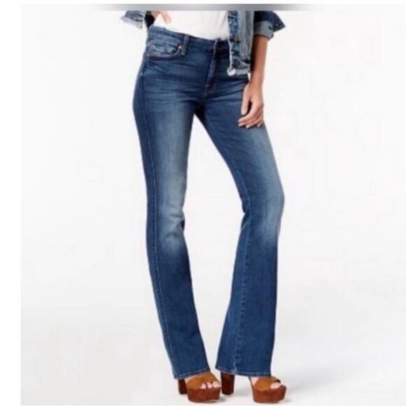 7 For All Mankind Denim - 7 For All Mankind Boot Cut Mid Rise Women’s Denim Blue Jeans Size 29